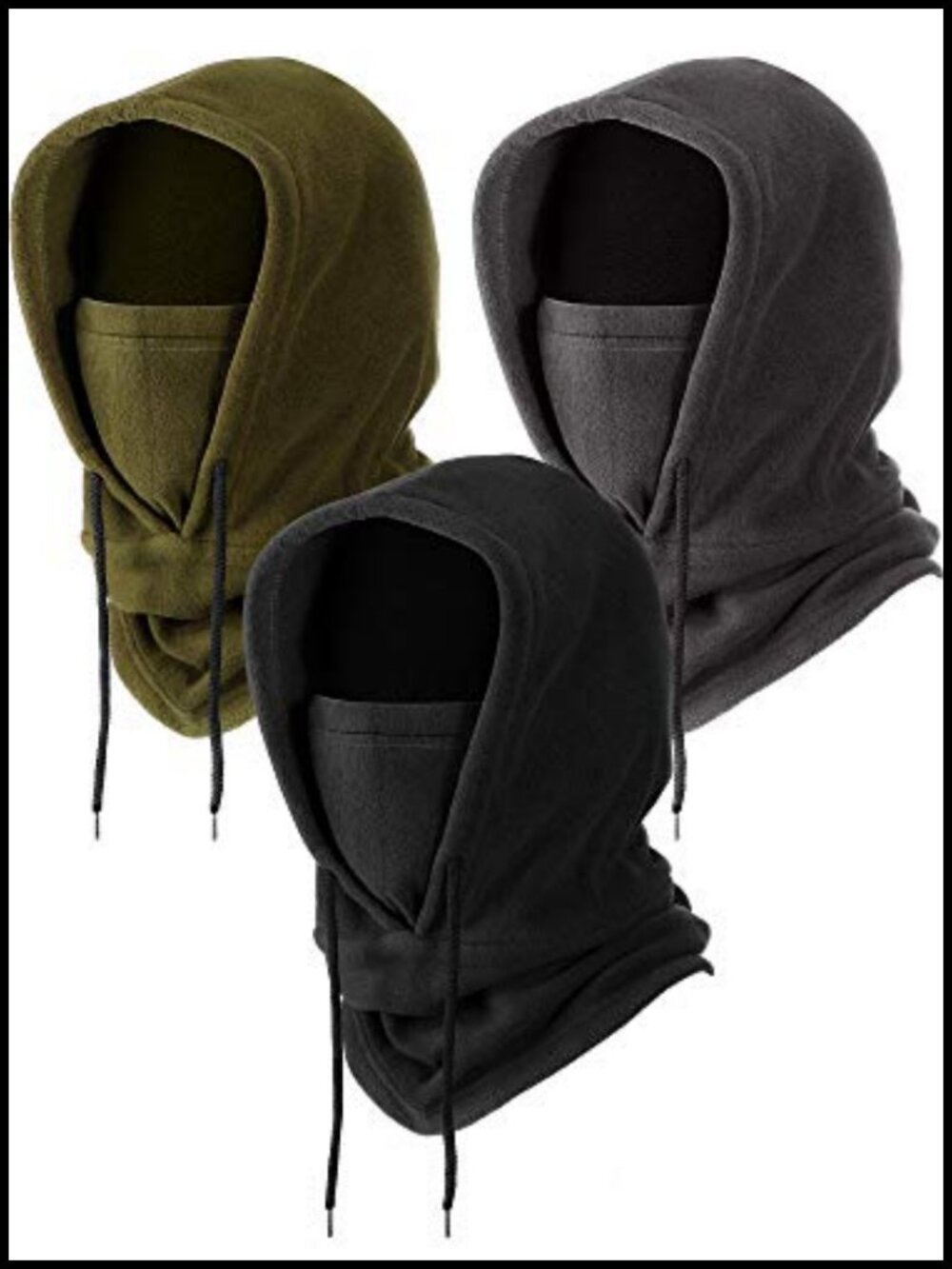 Fleece Balaclava Face Mask Windproof Winter Neck Gaiter